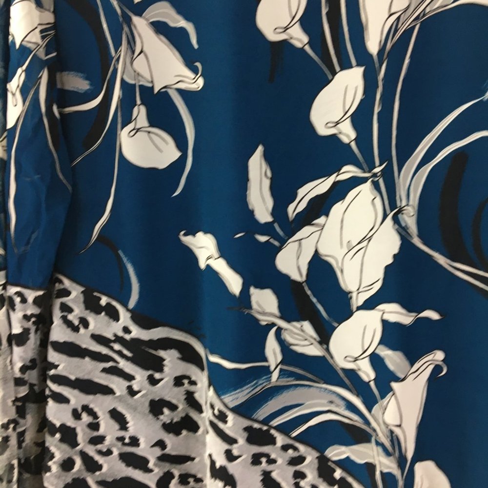 Alfani Angel Sleeve Bubble Hem Floral Blouse Top - Picture 3 of 8